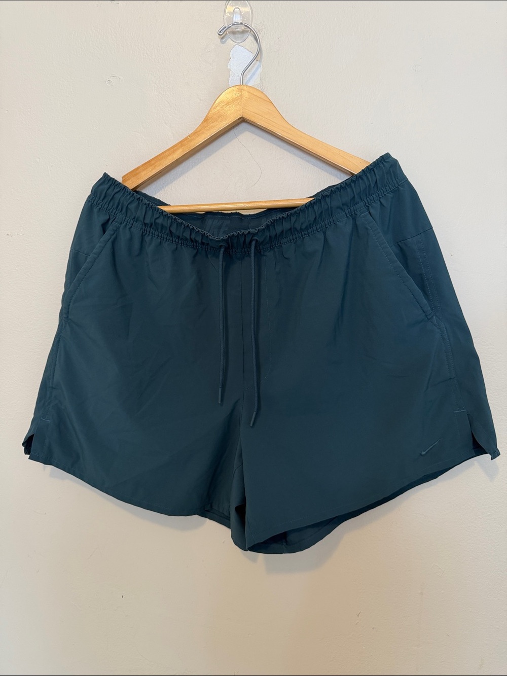 Nike Women's Teal Athletic Drawstring Shorts